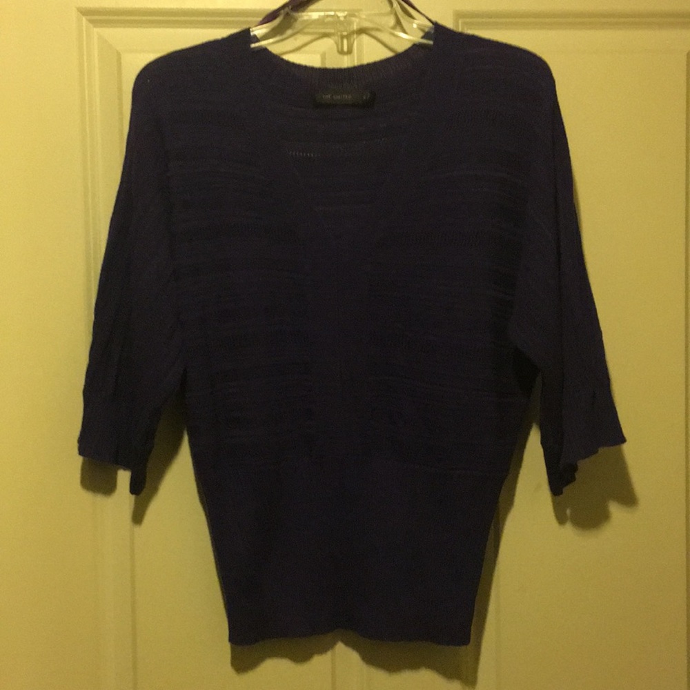 The limited purple v neck sweater